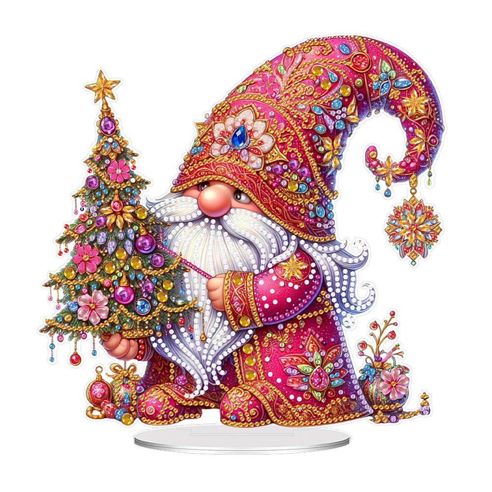 Acrylic Special Shape Christmas Nutcracker Desktop Diamond Art Kits 5D DIY Diamond Art Tabletop Decorations Bedroom Table Decor