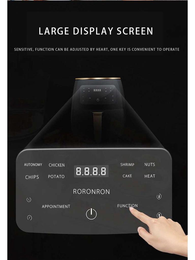 Large Capacity Touchscreen Multi-Function Air Fryer for French Fries and More