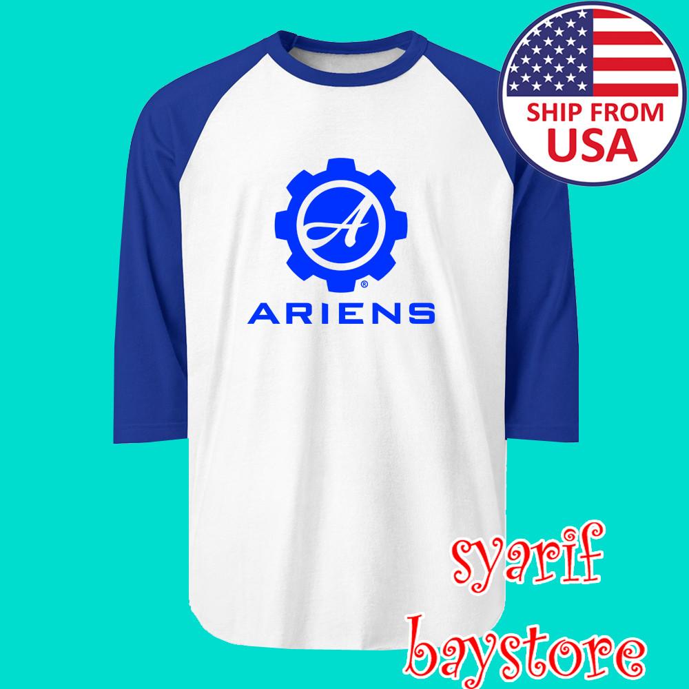 Ariens Tractor Men#039;s Raglan White Blue Size S to 2XL Unisex T-Shirt XXXL