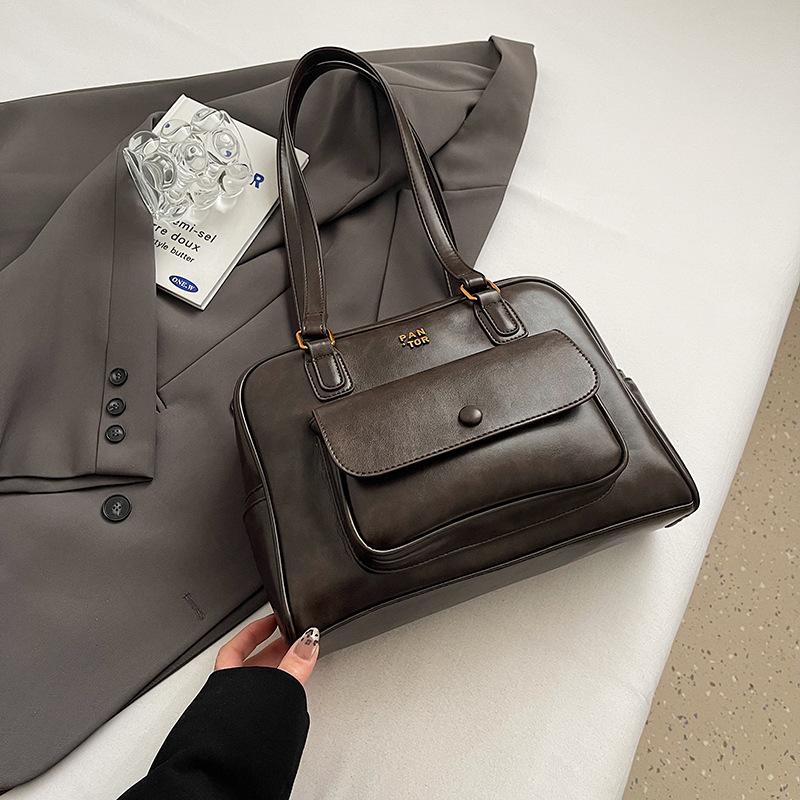 

Сумка премиум-класса большой вместимости женская новая осенне-зимняя универсальная на плечо, подмышку, портативная сумка-тоут