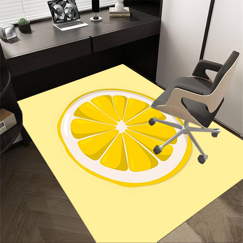 1PC lemon Extra Large Non Slip Floor carpet, Office, family, Studio   Large Area Rug Indoor Rugs, Bold Statement Piece
