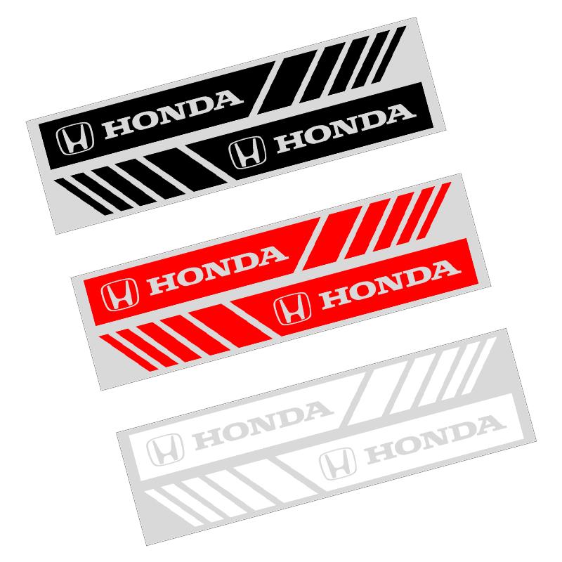 2Pcs Car Stripe Stickers Rearview Mirror Reflective Vinyl Decals Decoration for Honda Mugen Power Honda Civic Accord CRV Hrv Jazz