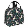 Schattig Eenhoorn Cartoon Patroon Draagbare Lunchbox Vrouwen Waterdicht Thermisch Koeler Voedsel Geïsoleerde Lunchtas School Kinderen Student