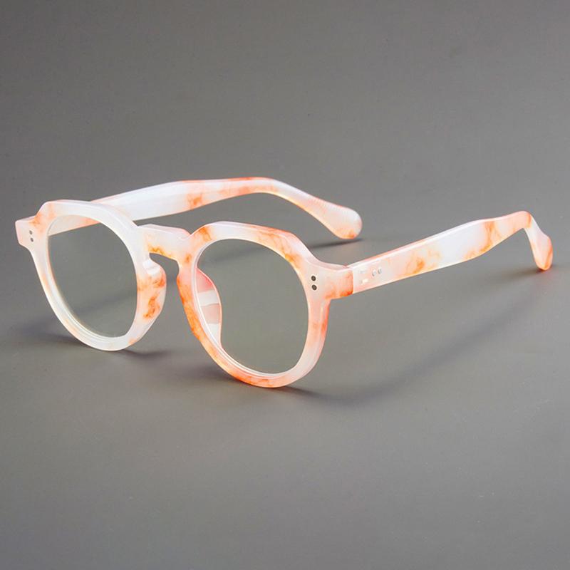 Vintage Round Glasses Men Fashion Tortoiseshell Rim Optical Frames Women New Trendy Retro Blue Light Blocking Eyeglasses