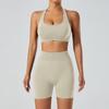 Seamless Yoga Set For Women With Quick Dry Fabric Perfect For Running And Fitness Activities