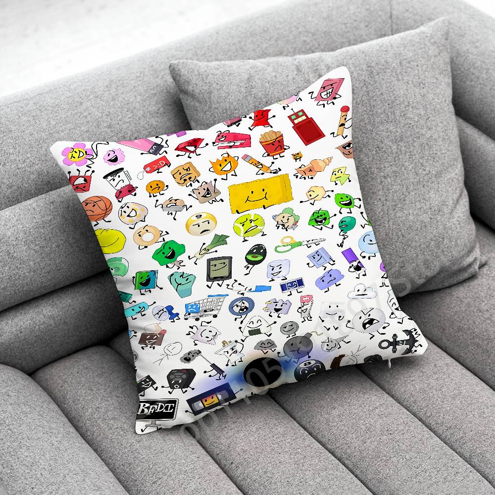 Bfdi B-Battle for Dream Island Cool Throw Pillow Case For 45x45cm 40x40cm 30x30cm 50x50cm 55x55cm Square Home Pillowcase Case