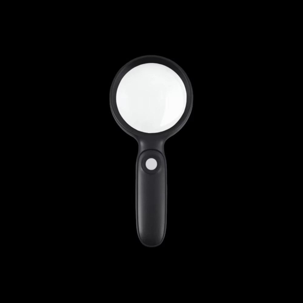 

Hand Held Lighted Hand Held Magnifying Glass Jewelry Loupe Magnifier For Elderly People Black-75mm чорний