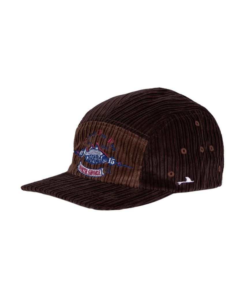 Akau Oversized Fishing Corduroy Camp Cap (Brown)