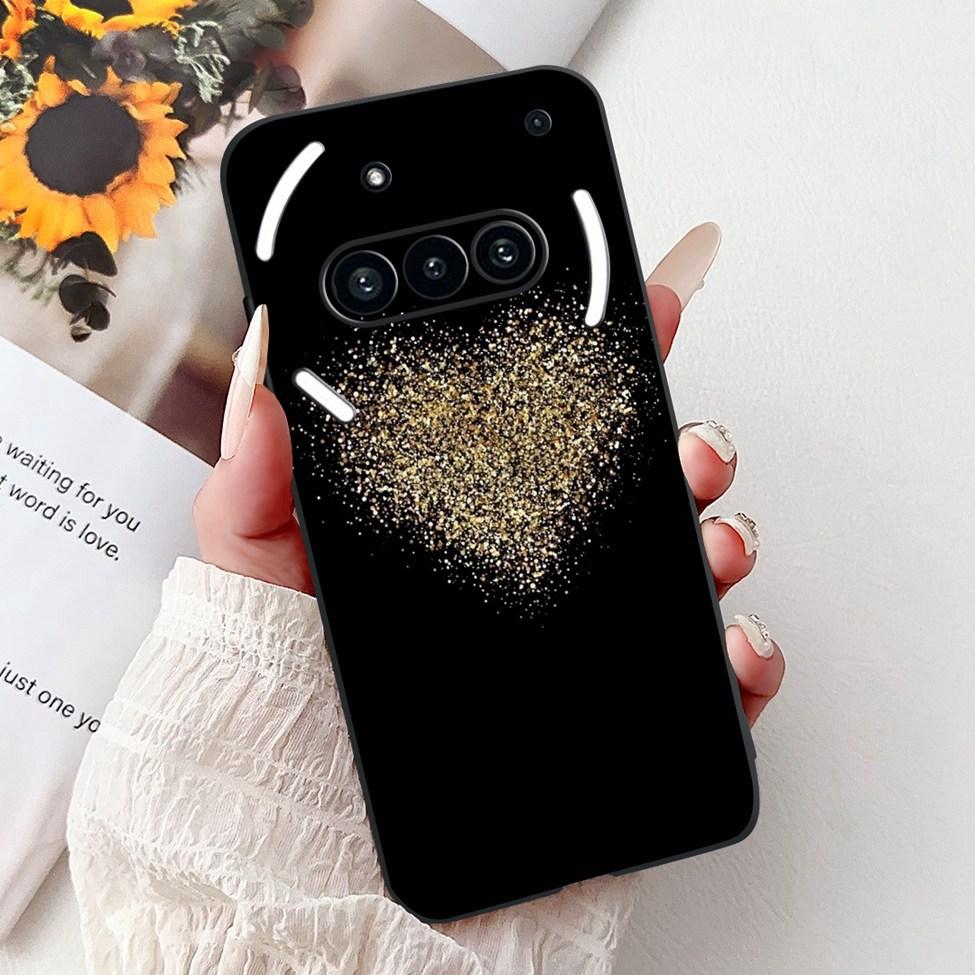 Téléphone pour rien (3a) A059 Coque Pour Nothing Phone 3a Étui Silicone Mode Luxe Fleurs Chat Mignon Drôle Peint Pare-chocs Souple
