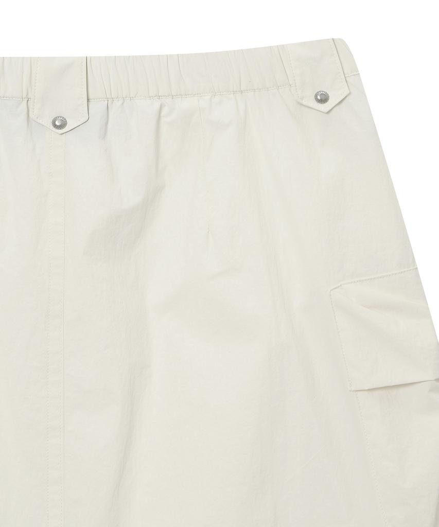 Syupeodeulai Women'S Nylon Pocket Skirt Off-White Sdflkcq42Owh
