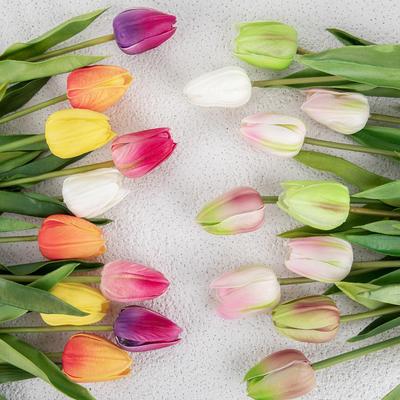 PU Tulpe Kunstblume für Heimdekoration und Hochzeiten - Handheld MW54102