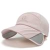 Unisex Baseball Caps Retractable Brim Polyester for Sun Hat for Spring Summer Adult Outdoor Adjustable Visor Cycling Hat