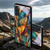 Chromatic Fragments Black Glass Phone Case For Samsung Galaxy S20 S21 S22 S23 Plus S24 FE S25 Ultra S26 Edge S25 S20 Back Cover