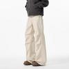 Pleated design overalls men's and women's spring and autumn retro old trendy brand multi-pocket casual straight trousers