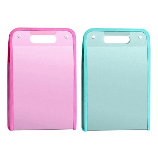2Pcs Accordion File Organizer 13 Pockets Portable Document Receipt Organizer for A4 Files Waterproof Expanding Files Folder Schoolbag Office Supplies
