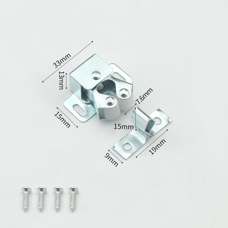 

5 шт. Нажимная защелка для двери домашнего шкафа, Сенсорная защелка с магнитной фиксацией, Двойное колесо, Пружинная защелка с фиксирующим механизмом, Низкая ножка, Защелка для двери шкафа