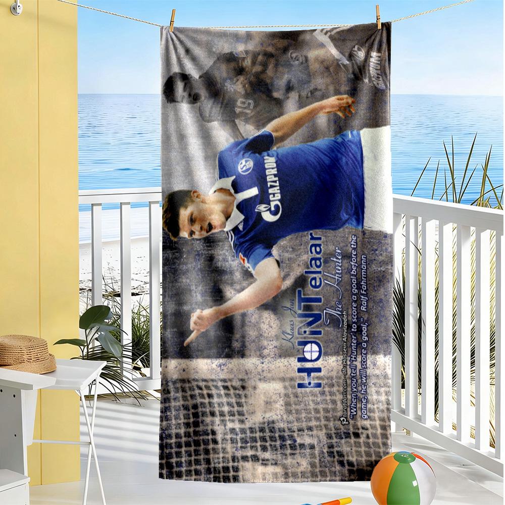Football Player Action Beach Towel Super Soft Microfiber Quickdry Fabric Comfortable Lightweight
