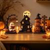 Halloween Decor Set Styles Vintage Wooden Indoor Decorations for Shelf Decoration Featuring Elements Such As Ghosts Pumpkins