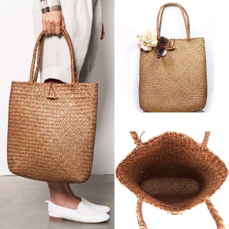 large straw bolsas for summer