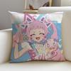1A-Secret Loves Angel Anime Cushion Cover Natural Linen Pillowcase Set, All-In-One Decor For Sofa, Bedroom & Chair