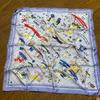 Used HERMES Carre 90 Scarf Shawl Silk