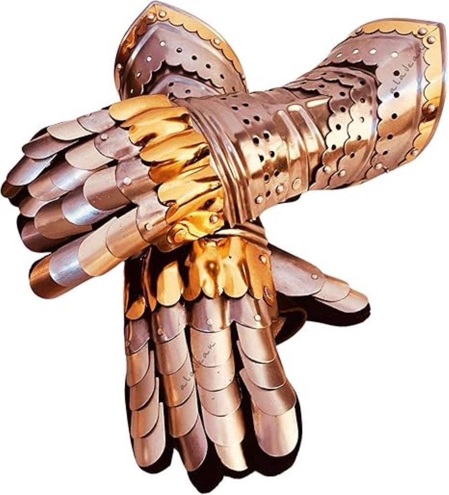 

Средневековые перчатки-краги доспехи пара латунные акценты доспехи крестоносца перчатка M аэро