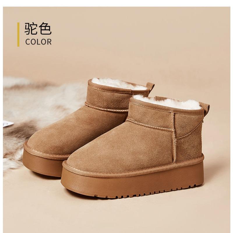 

Толстоподошвенные удобные женские новые зимние универсальные низкие толстый бархат нескользящие и износостойкие студенческие женские сноубутсы 41 верблюд