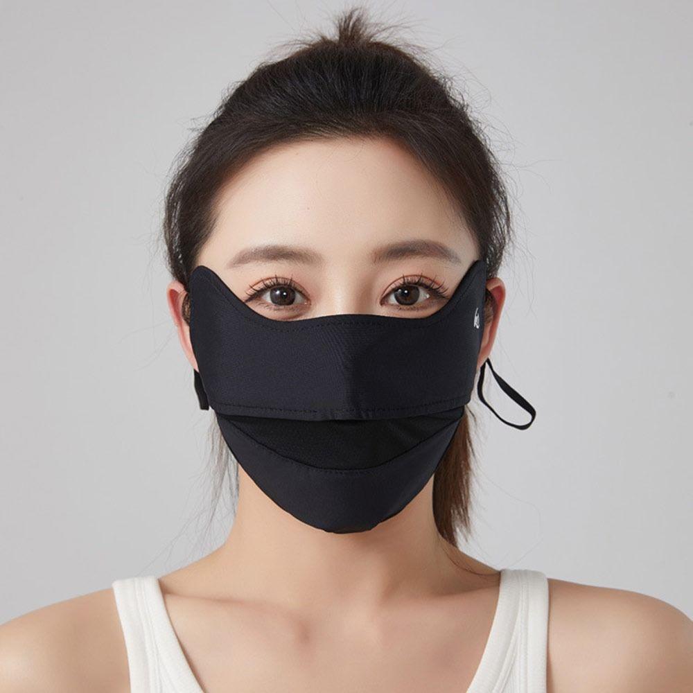 Breathable Mesh Sun Protection Mask Hanging Ear Outdoor Running and Cycling Face Mask