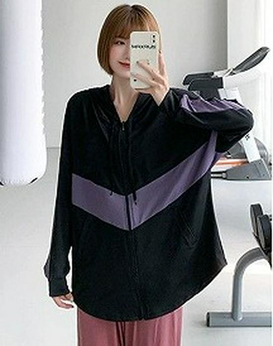 

Женский комплект больших размеров для йоги и бега с быстрой сушкой - Свободный крой, длинный рукав для осени и зимы XXL (140-155 lbs)