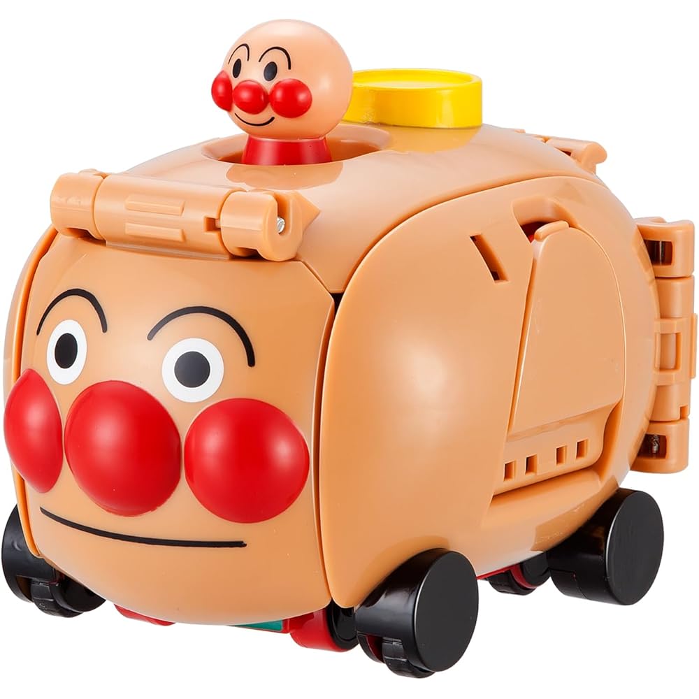 BANDAI Chiki Chiki Transformation Anpanman Vehicle Toy with Transforming Features and SL Man Design