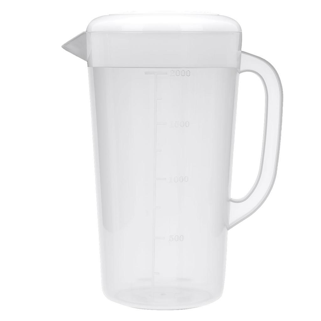 1500/2000/2500ml Waterkan Plastic Maatkan Waterketelkan met Deksel Handvat