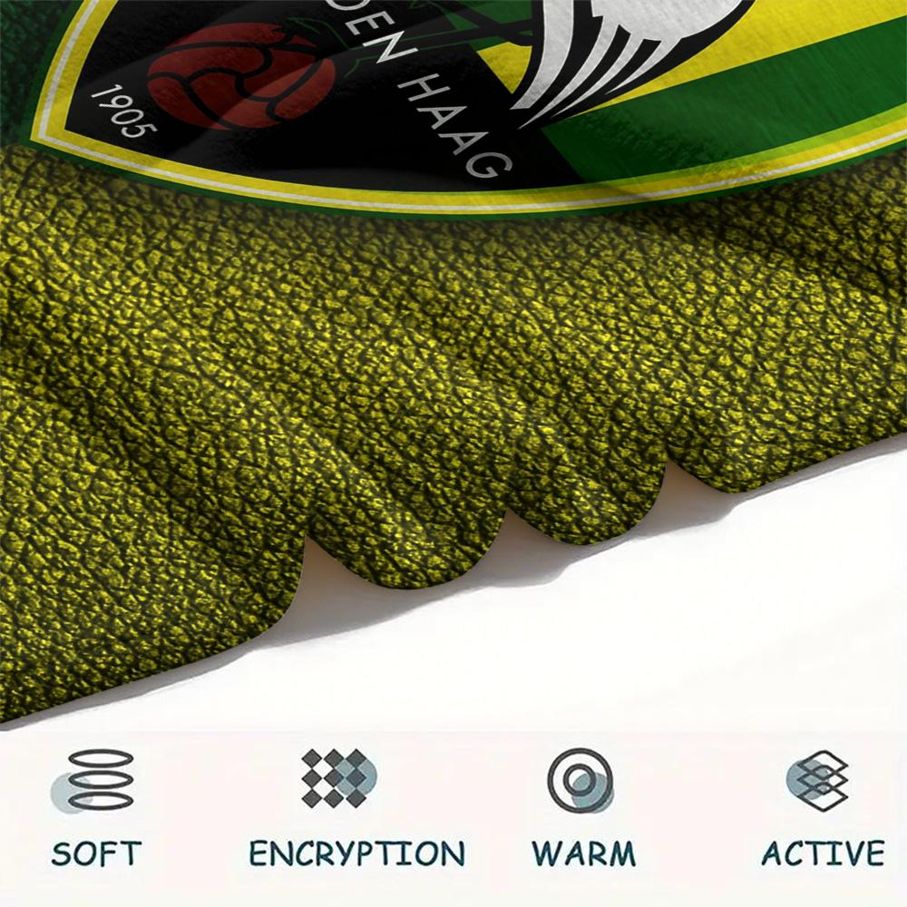 Coperta in Flanella con Stampa The Hague Football Club, Alta qualità Confortevole per Tutte le Stagioni, Arredamento per la Casa, Calore e Comfort