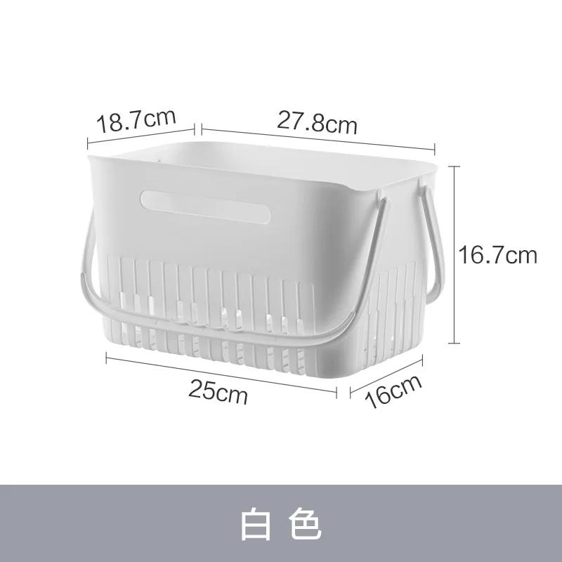 

Top Quality Portable Shower Caddy Multi-Functional Stackable Plastic Storage Basket with Handles Suitable for Bathroom Organizer M