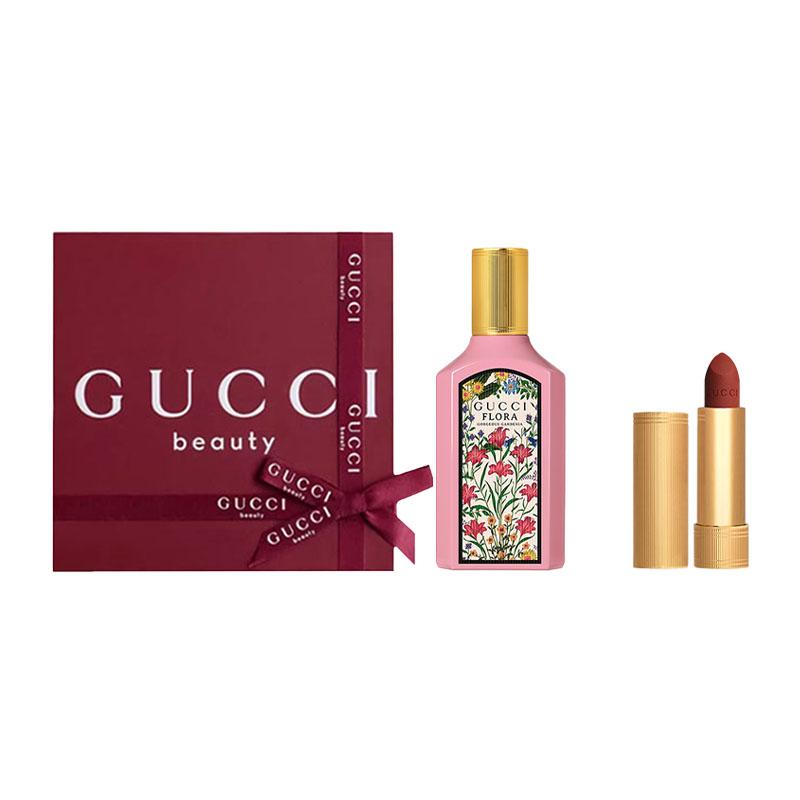 Gucci Flora Gorgeous Gardenia With Lipstick