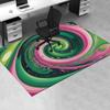 Böses Muster Polyester Büro Teppich Stuhlmatten, Heimdekoration Schlafsaal Bodenschutz mit Anti-Sk