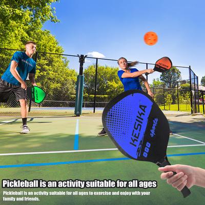 Pickleball Paddle Set Pickleball Rackets Ball Set 2 Rackets & 4 Pickleball Balls with Carrying Bag
