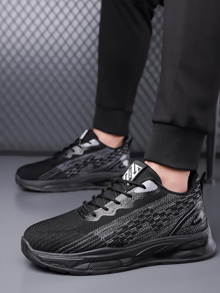 Herrenschuhe 2025 beliebte Sportschuhe Sommer atmungsaktiv Trend Laufschuhe Fliegenstrick Mesh Casual Dad Schuhe