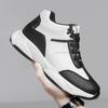 Men Casual Leather Elevator Shoes Hidden Heels Sports Heightening Shoes For Man Increase Insole 6CM Height Shoes Lift Sneakers