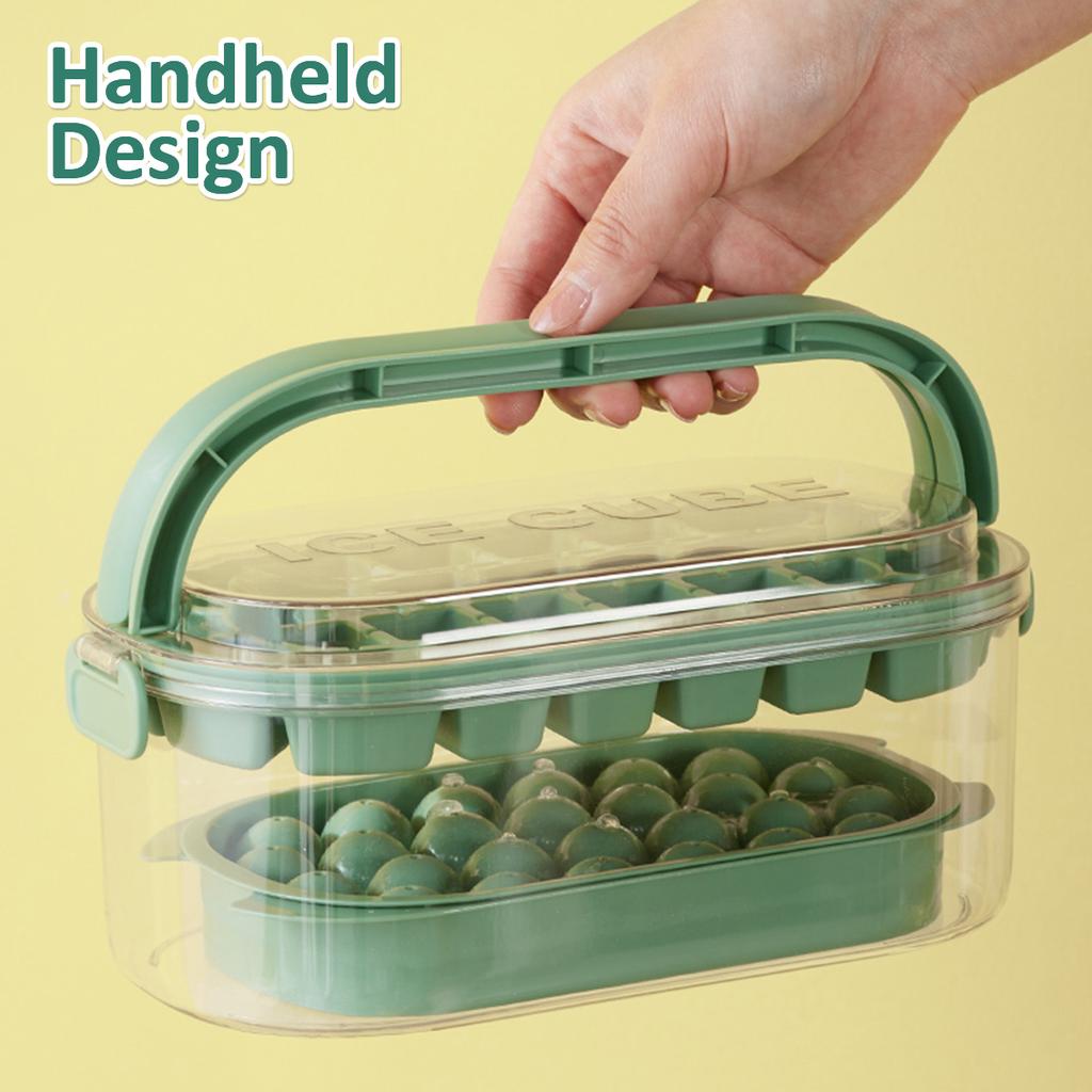 Ice Ball Maker Mold Food Grade Flexible Ice Cube Mold Freezer Making Reusable Ice Cube Tray for Whiskey Milk Kitchen Accessories