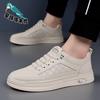 Star-headed Woodpecker Lightweight Soft-soled Leather Shoes Men's New Leather Trend Casual Shoes Light Shoes