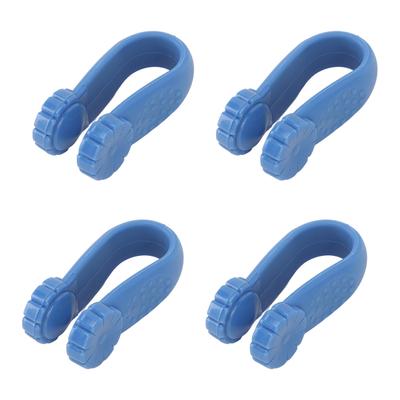 4pcs Hand Pressure Point Clip Floral Shape Reduce Tension Universal Mini Migraine Relief Clip Blue