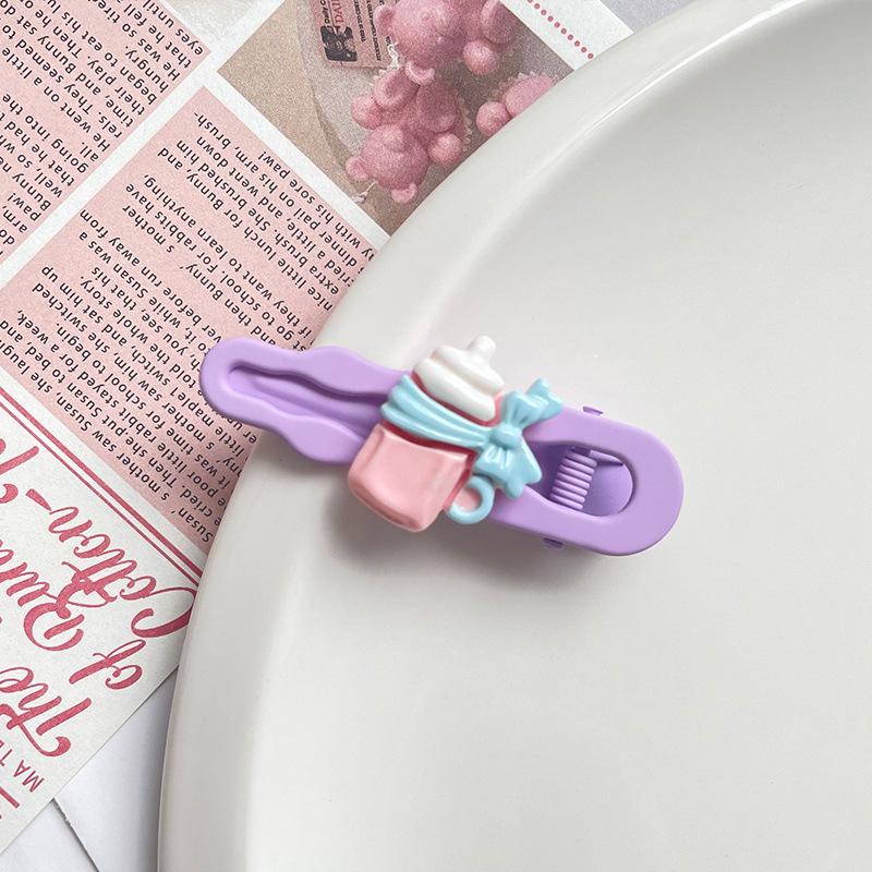 Children's Cartoon Bottle Hair Clip Korean Style Hair Accessories Cute Hairpin Side Dopamine Girl Hair Ornament
