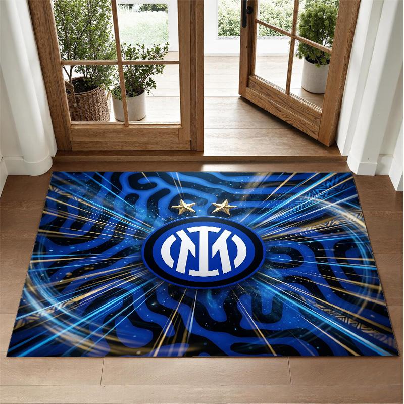 Borussia Dortmund Design Crystal Velvet Rug Soft Decorative Mat for Bedroom Entrance