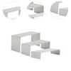3 Pieces Riser Display Stands Stainless Steel Multipurpose Perfume Stand