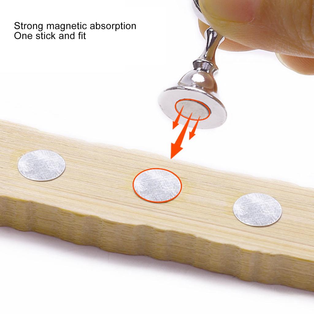 Magnetic Nail Display Stand Log Alloy DIY Training Fingernail Display Holder for Beauty Salon