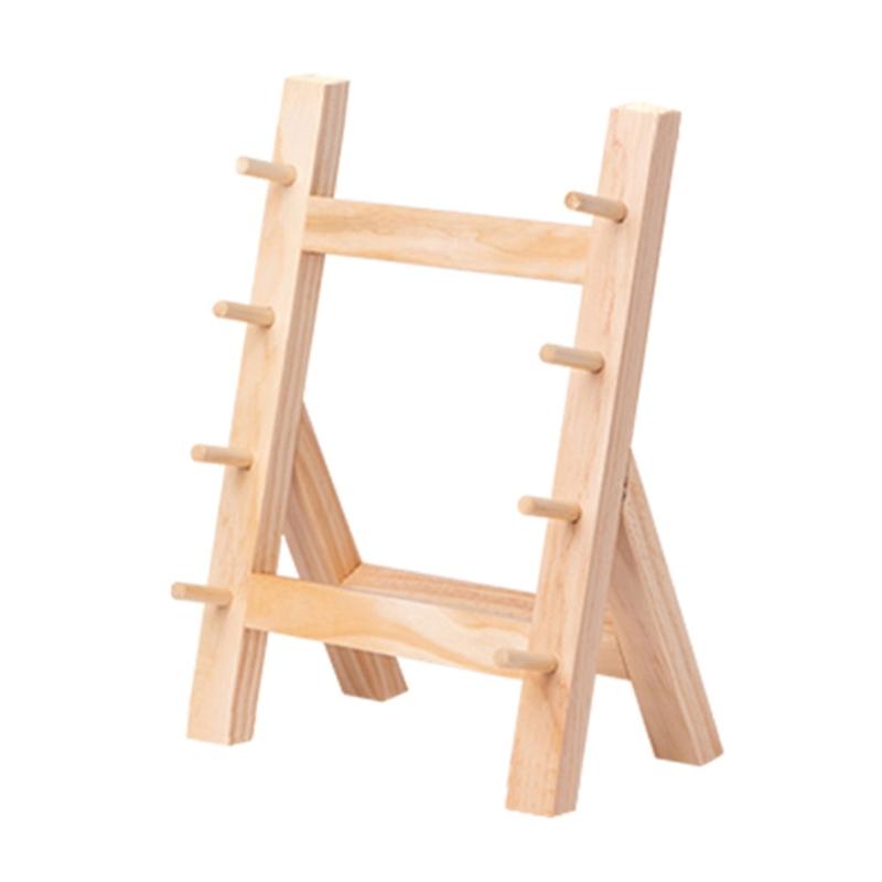 Wooden Cutter Display Stand Multipurpose Cutter Storage Rack with Multi Layer Design for Home Kitchens and Restaurants
