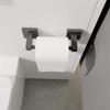 Bathroom accessories 304 stainless steel toilet paper holder Square paper rack wall mounted Movable tissue holder Towel Bar