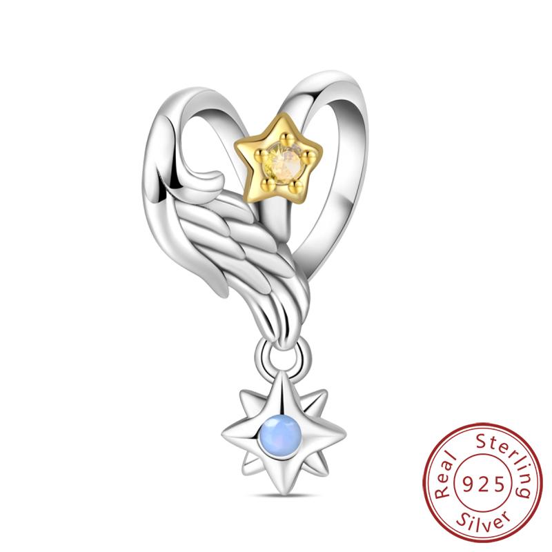 Original Copper Charm Beads Classic Cross Bible Guardian Angel Charms Pendants For Bracelet Diy Birthday Jewelry