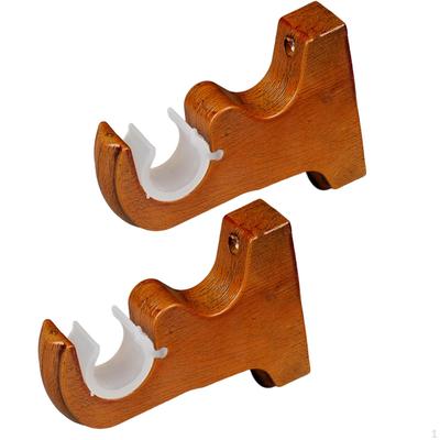 2 peças suportes de haste de cortina suportes resina parede poste romano para