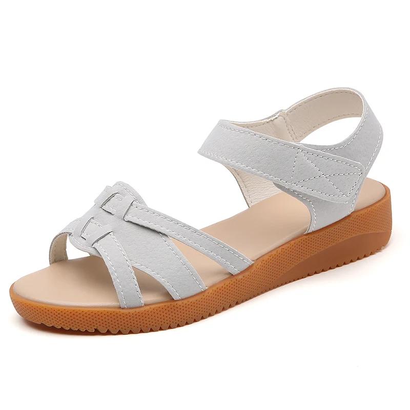 

Новые летние плоские женские туфли сандалии для прогулок на открытом воздухе удобные женские повседневные тапочки женские сандалии Mujer 36